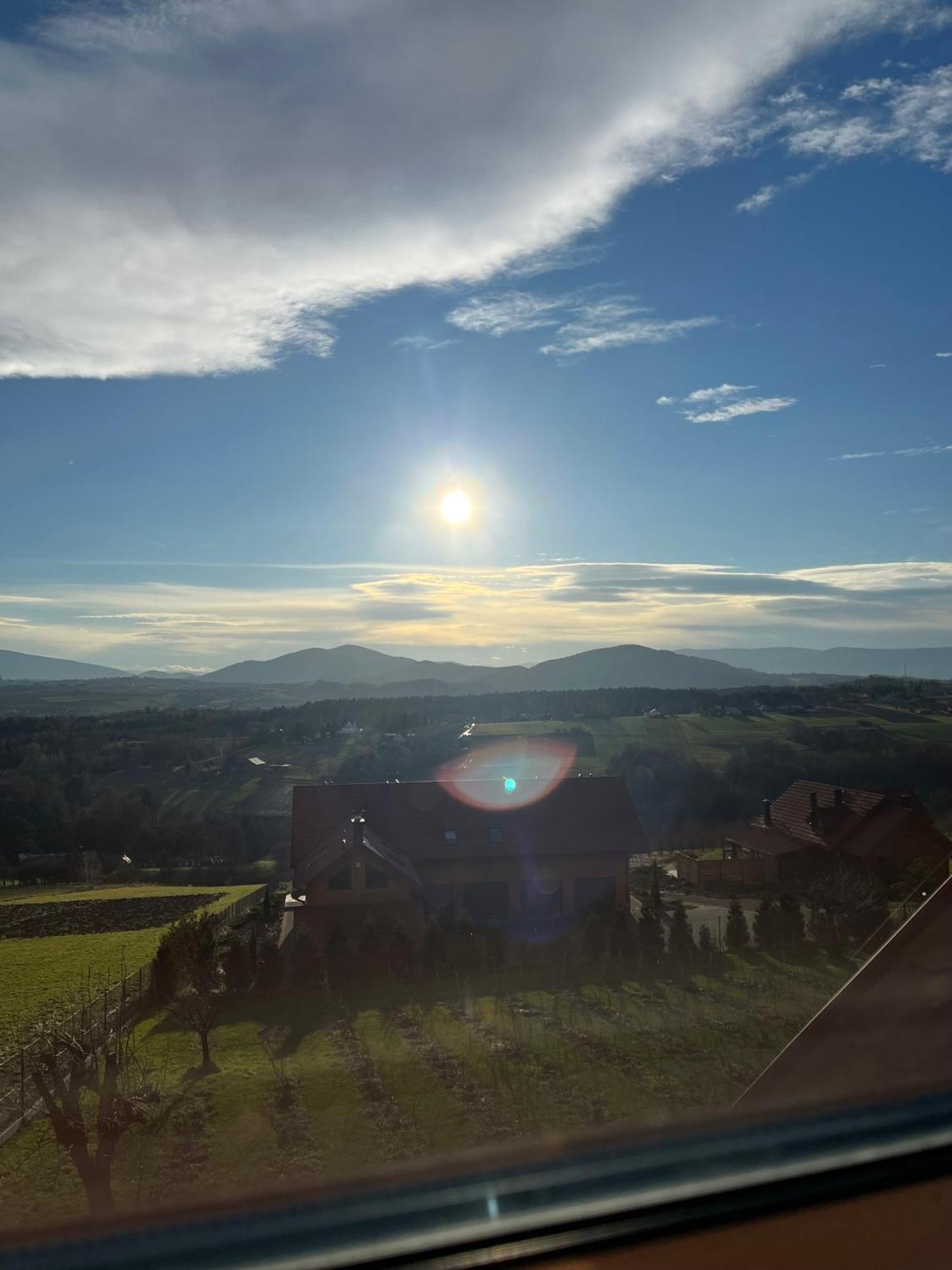 Fantastic View Vineyard Beskid Mountains Gruszow  Extérieur photo